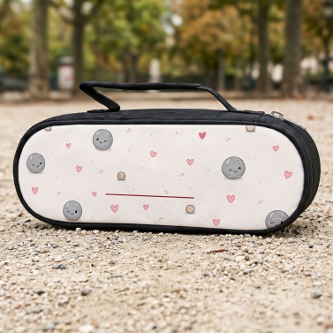 Sacoche pour pétanque personnalisée - Rose