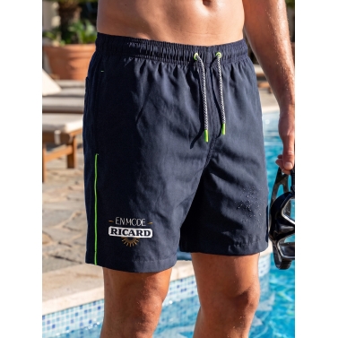 Short de bain bleu marin personnalisé - Modèle Ricard