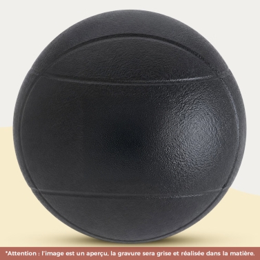 Boules de pétanque noire personnalisées avec votre logo