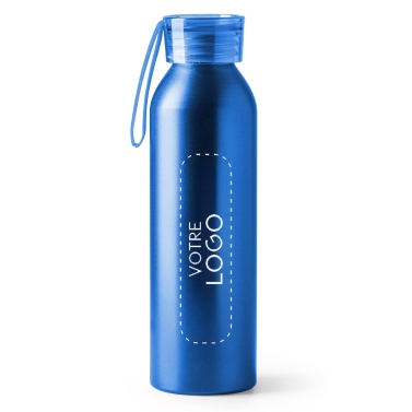 Gourde bleue personnalisable avec votre logo