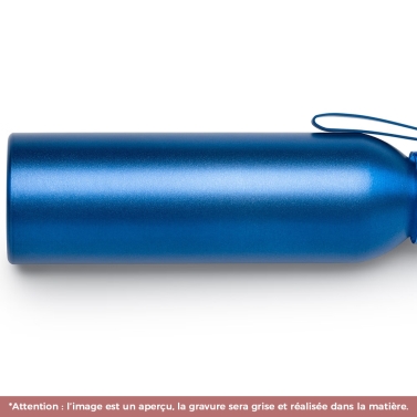 Gourde bleue personnalisable avec votre logo