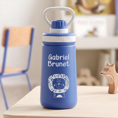 Gourde enfant bleue - Personnalisable