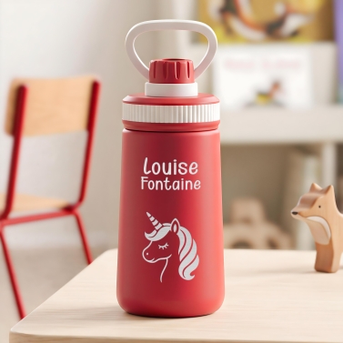 Gourde enfant rouge - Personnalisable