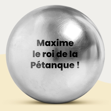 Boules de pétanque personnalisées - Modèle Texte