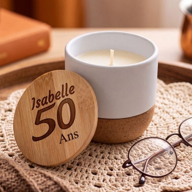 Bougie modèle Anniversaire personnalisée