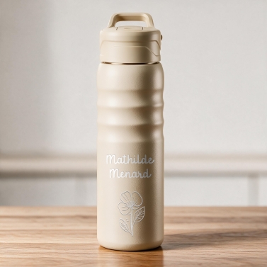 Gourde beige 710 ml à personnaliser