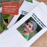 Chaussettes personnalisées Photo et texte