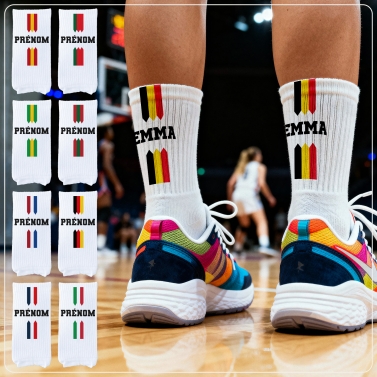 Chaussettes personnalisées Tricolores