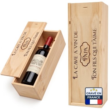 Coffret à vin "Prénom" personnalisé
