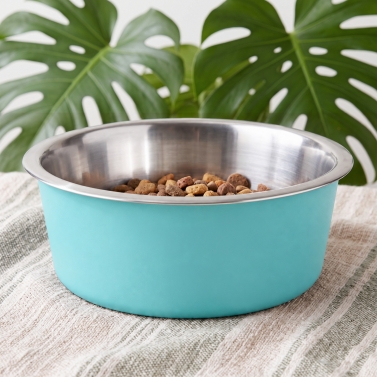 Gamelle pour chien à personnaliser turquoise