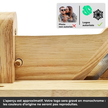 Guillotine à saucisson gravée avec votre logo