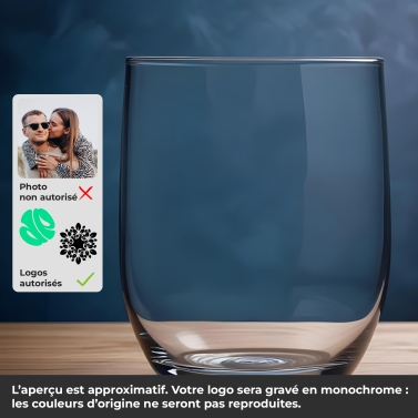Verre à graver avec votre logo