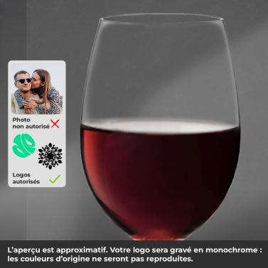 Verre à vin personnalisé avec votre logo