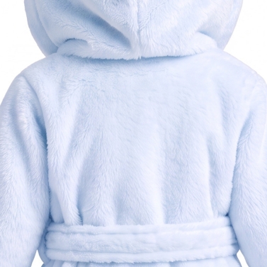 Peignoir bébé bleu à broder