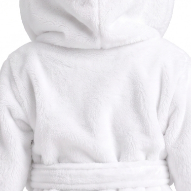Peignoir bébé blanc à broder