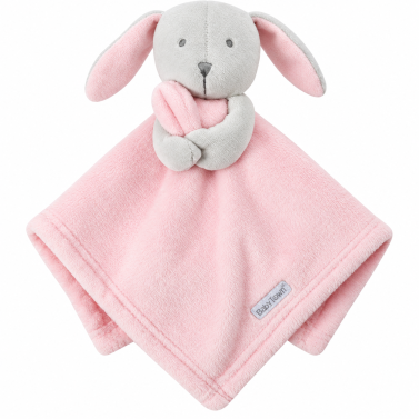 Doudou lapin rose personnalisable