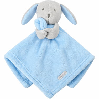 Doudou lapin bleu personnalisé