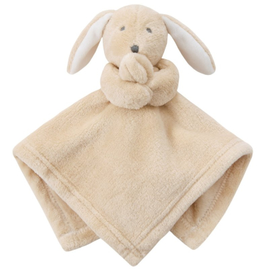 Doudou lapin beige brodé avec un prénom