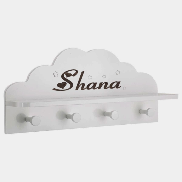 Porte manteau blanc personnalisé