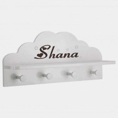 Porte manteau blanc personnalisé