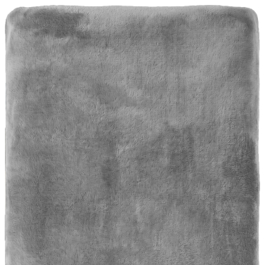 Plaid microfibre gris personnalisé