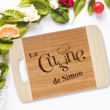 Planche à découper personnalisée "La Cuisine de "