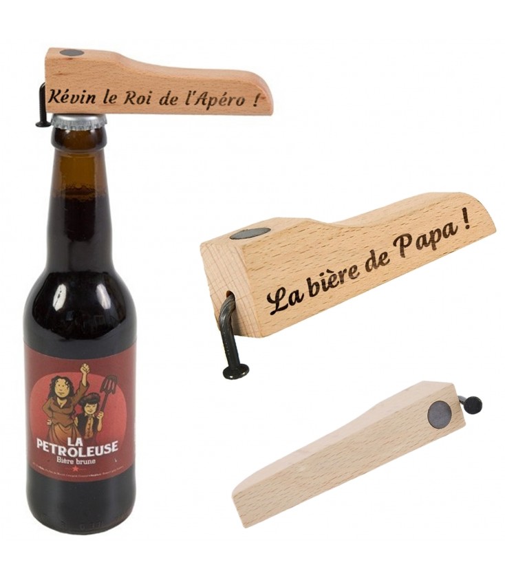 Magnet Décapsuleur Bière/Serv Ambiance Apéro/56 mm/Les Cornichons