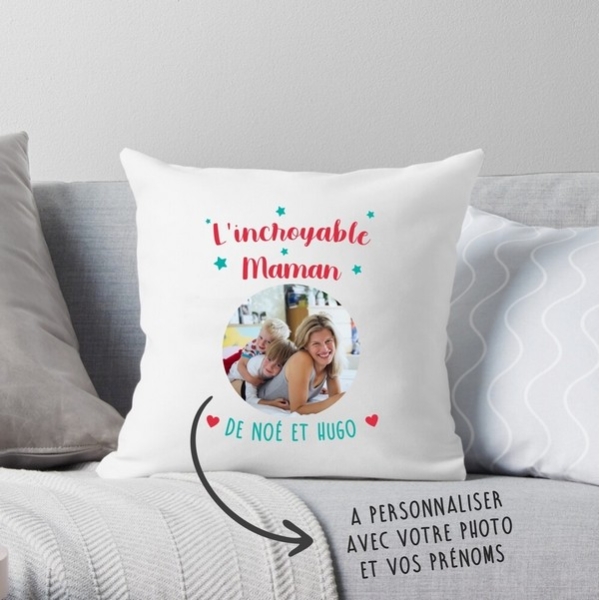 Coussin photo Maman