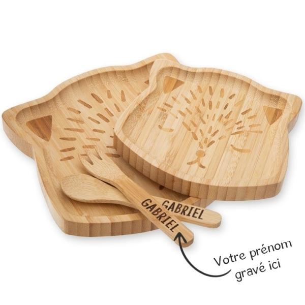 Couvert En Bambou Personnalise Avec Un Prenom